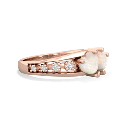 Opal Heart To Heart 14K Rose Gold ring R3342