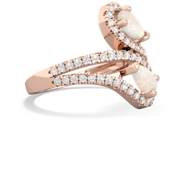 Opal Diamond Dazzler 14K Rose Gold ring R3000