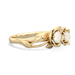 Opal Rose Garden 14K Yellow Gold ring R5510