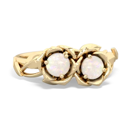 Opal Rose Garden 14K Yellow Gold ring R5510