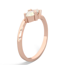 Opal Sweethearts 14K Rose Gold ring R5260