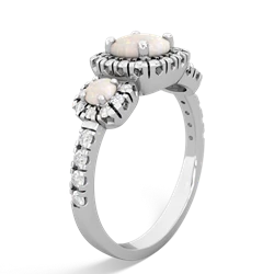 Onyx Regal Halo 14K White Gold ring R5350