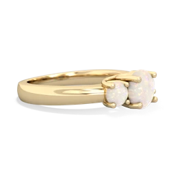 Onyx Three Stone Round Trellis 14K Yellow Gold ring R4018