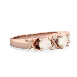 Jade Hugs And Kisses 14K Rose Gold ring R5016