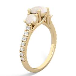 Jade Pave Trellis 14K Yellow Gold ring R5500