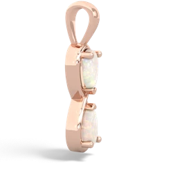 Opal Infinity 14K Rose Gold pendant P5050