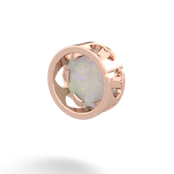 Opal 8Mm Slide 14K Rose Gold pendant P3788