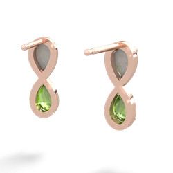 Opal Infinity 14K Rose Gold earrings E5050