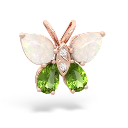 Opal Butterfly 14K Rose Gold pendant P2215