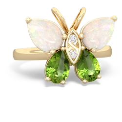 Opal Butterfly 14K Yellow Gold ring R2215