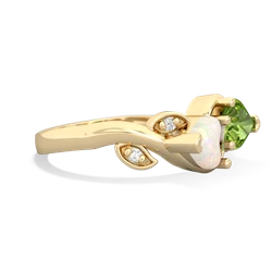 Opal Floral Elegance 14K Yellow Gold ring R5790