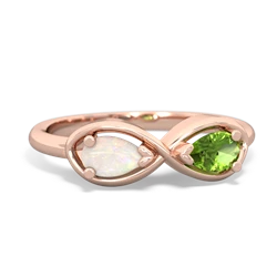 Opal Infinity 14K Rose Gold ring R5050