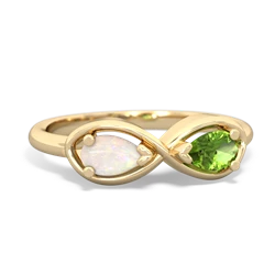 Opal Infinity 14K Yellow Gold ring R5050