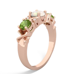 Opal Hugs And Kisses 14K Rose Gold ring R5016