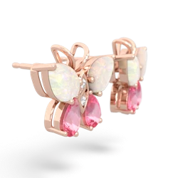 Opal Butterfly 14K Rose Gold earrings E2215