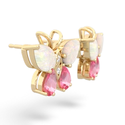 Opal Butterfly 14K Yellow Gold earrings E2215