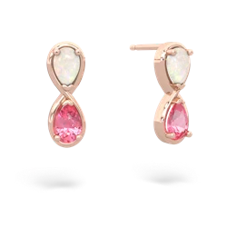 Opal Infinity 14K Rose Gold earrings E5050