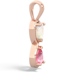 Opal Infinity 14K Rose Gold pendant P5050