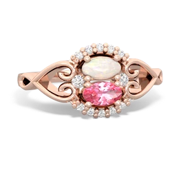 Opal Love Nest 14K Rose Gold ring R5860