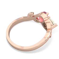 Opal Floral Elegance 14K Rose Gold ring R5790