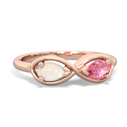 Opal Infinity 14K Rose Gold ring R5050