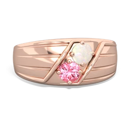 Opal Men's Streamline 14K Rose Gold ring R0460