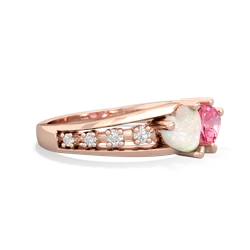 Opal Heart To Heart 14K Rose Gold ring R3342