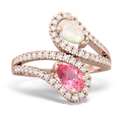 Opal Diamond Dazzler 14K Rose Gold ring R3000