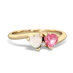 Opal Sweethearts 14K Yellow Gold ring R5260