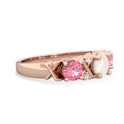 Opal Hugs And Kisses 14K Rose Gold ring R5016