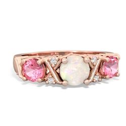 Opal Hugs And Kisses 14K Rose Gold ring R5016