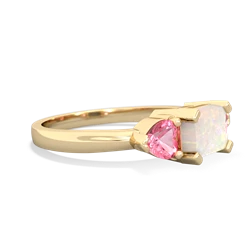 Opal Three Stone 14K Yellow Gold ring R5235