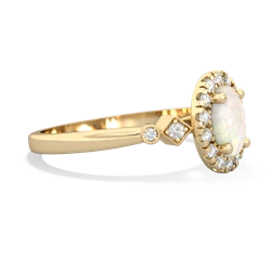 Opal Antique-Style Halo 14K Yellow Gold ring R5720