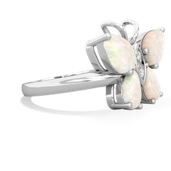 Opal Butterfly 14K White Gold ring R2215