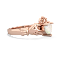 Opal Claddagh 14K Rose Gold ring R2370