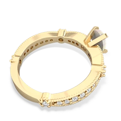 Opal Milgrain Antique Style 14K Yellow Gold ring R26297VL