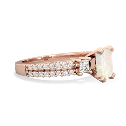 Opal Classic 7X5mm Emerald-Cut Engagement 14K Rose Gold ring R26437EM