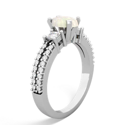 Opal Engagement 14K White Gold ring R26437VL