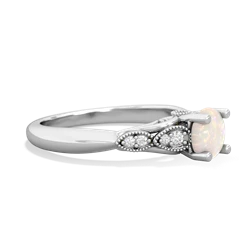 Opal Antique Elegance 14K White Gold ring R3100