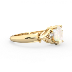 Opal Precious Pear 14K Yellow Gold ring R0826