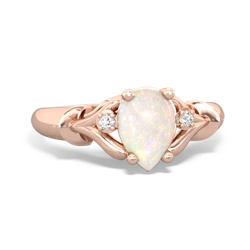 Opal Precious Pear 14K Rose Gold ring R0826