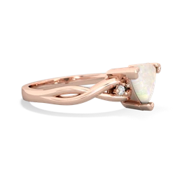 Opal Trillion Twist 14K Rose Gold ring R2104