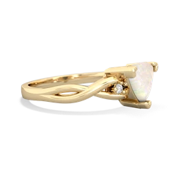 Opal Trillion Twist 14K Yellow Gold ring R2104