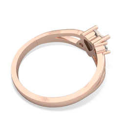 Opal Split Band Swirl 14K Rose Gold ring R2130