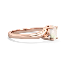 Opal Elegant Swirl 14K Rose Gold ring R2173