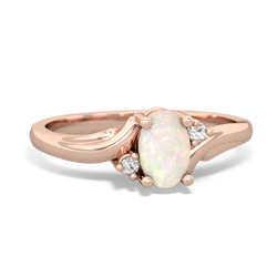 Opal Elegant Swirl 14K Rose Gold ring R2173