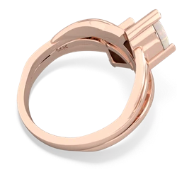 Opal Split Band Swirl 14K Rose Gold ring R2341