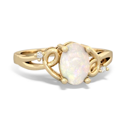 Opal Swirls 14K Yellow Gold ring R2347