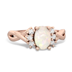 Opal Victorian Twist 14K Rose Gold ring R2497