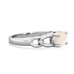 Opal Links 14K White Gold ring R4032